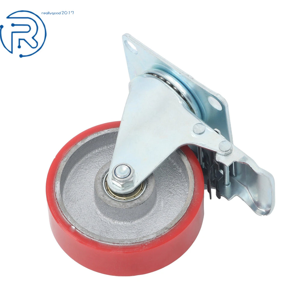 Set of 4 Heavy Duty Polyurethane Casters 4 Inch
