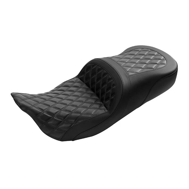 Black Rider Driver & Passenger Seat for Harley Touring Road Glide (2009–2024)