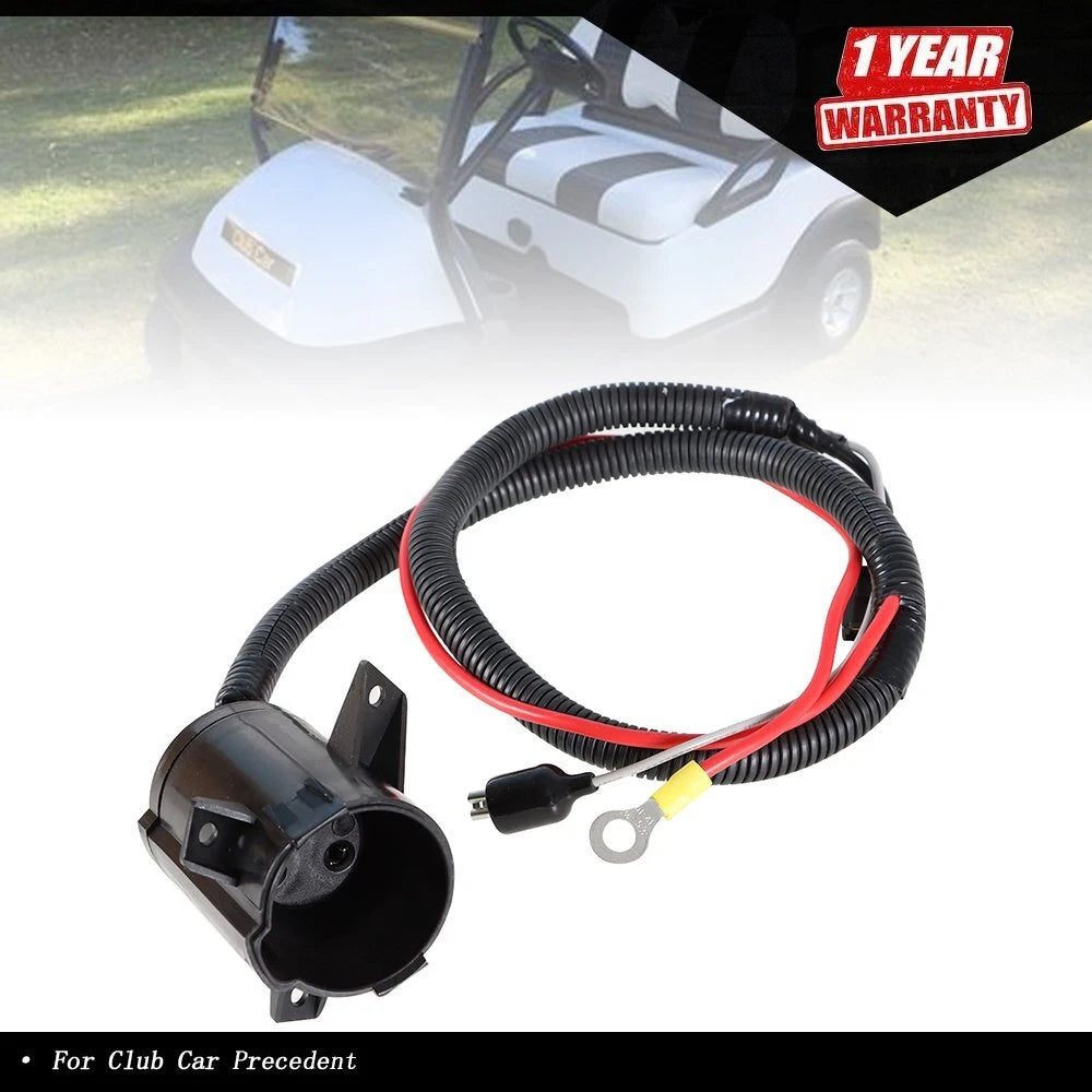 DC Charger Plug Receptacle for Club Car Precedent Electric Carts (2004-Up)