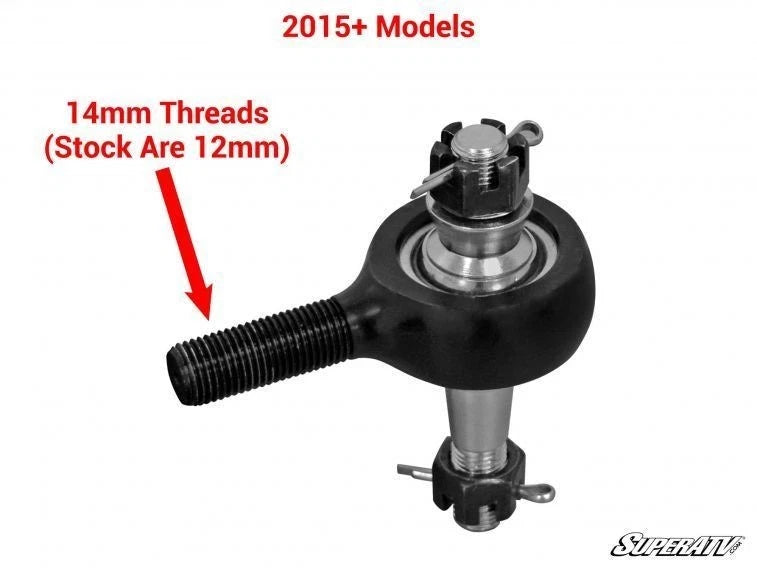 SuperATV Heavy Duty Tie Rod Kit for Polaris RZR XP 1000 (2014–2018)