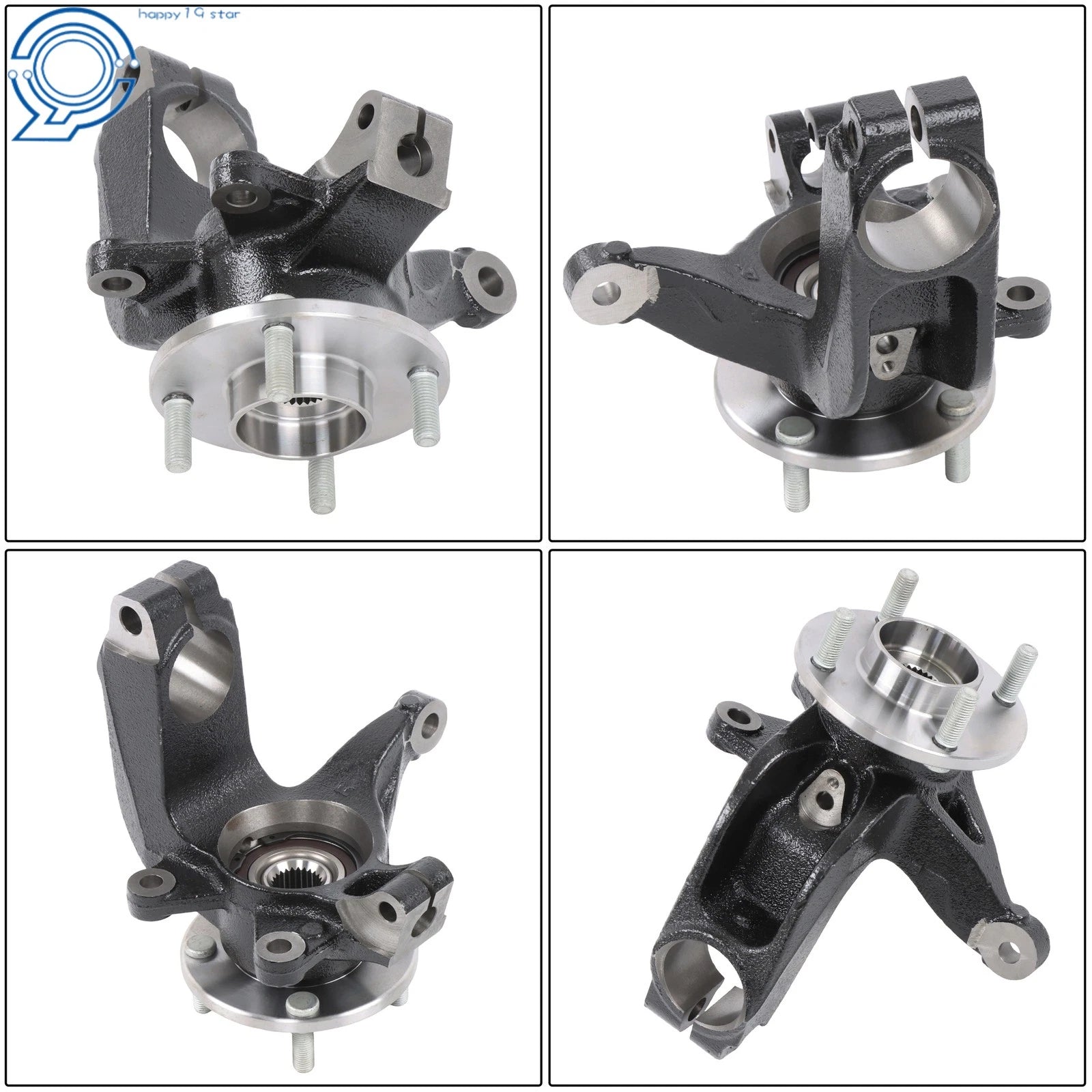 Front Right Steering Knuckle and Wheel Hub Bearing for Ford Focus (2006–2011)