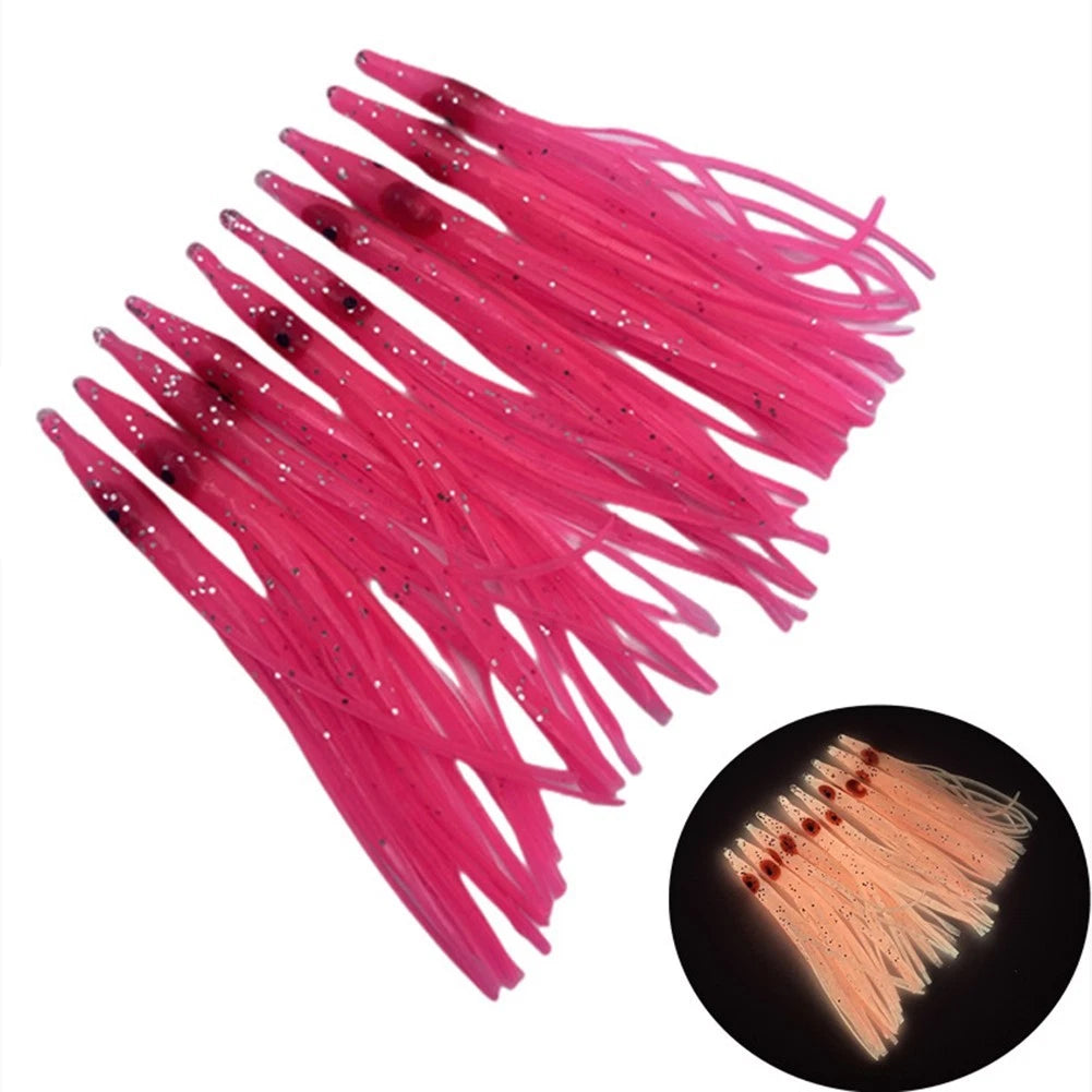 10X 80mm Luminous Squid Lure for Trout Fishing