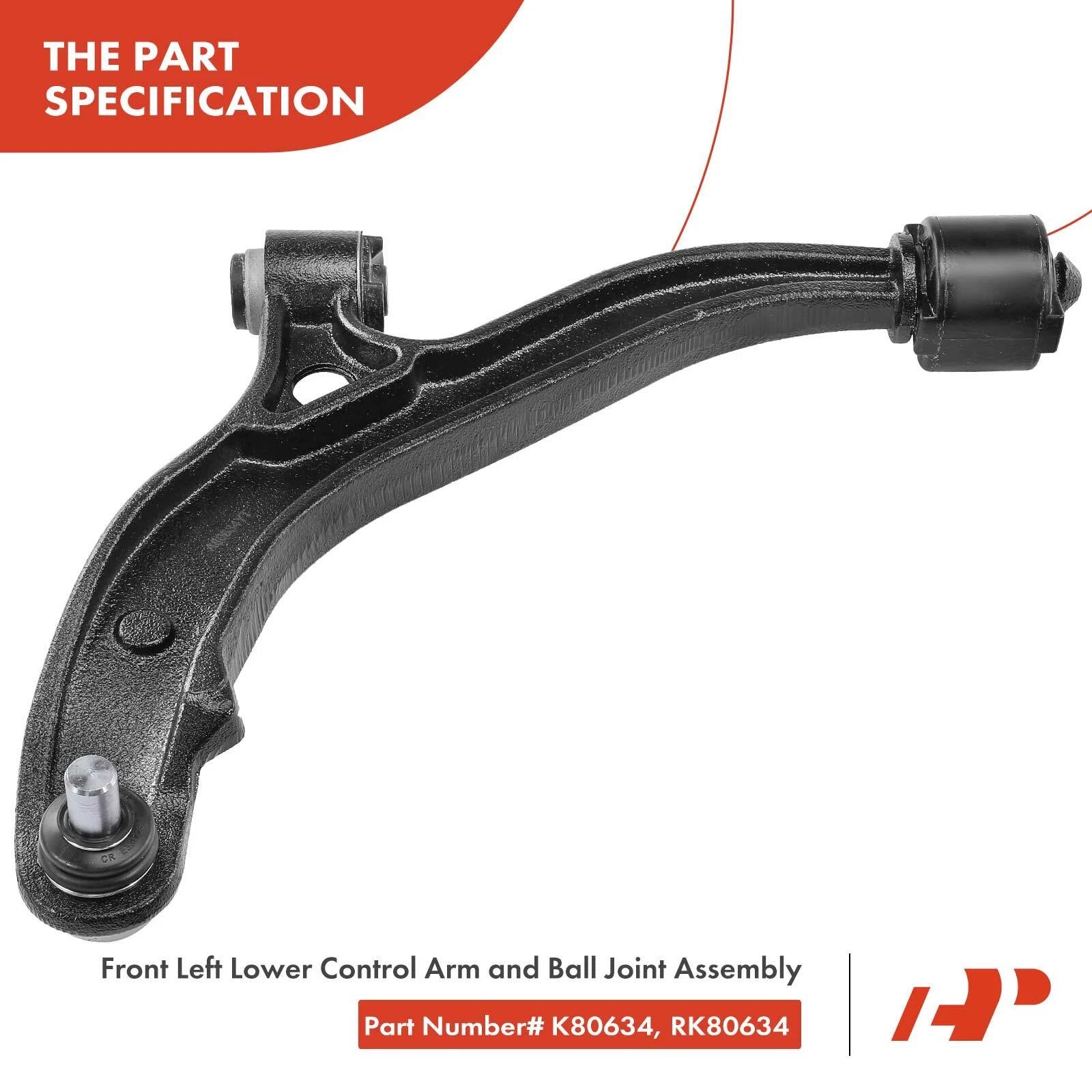 Set of 4 Front Control Arm Sway Bar Links for Dodge Caravan (2008–2020)