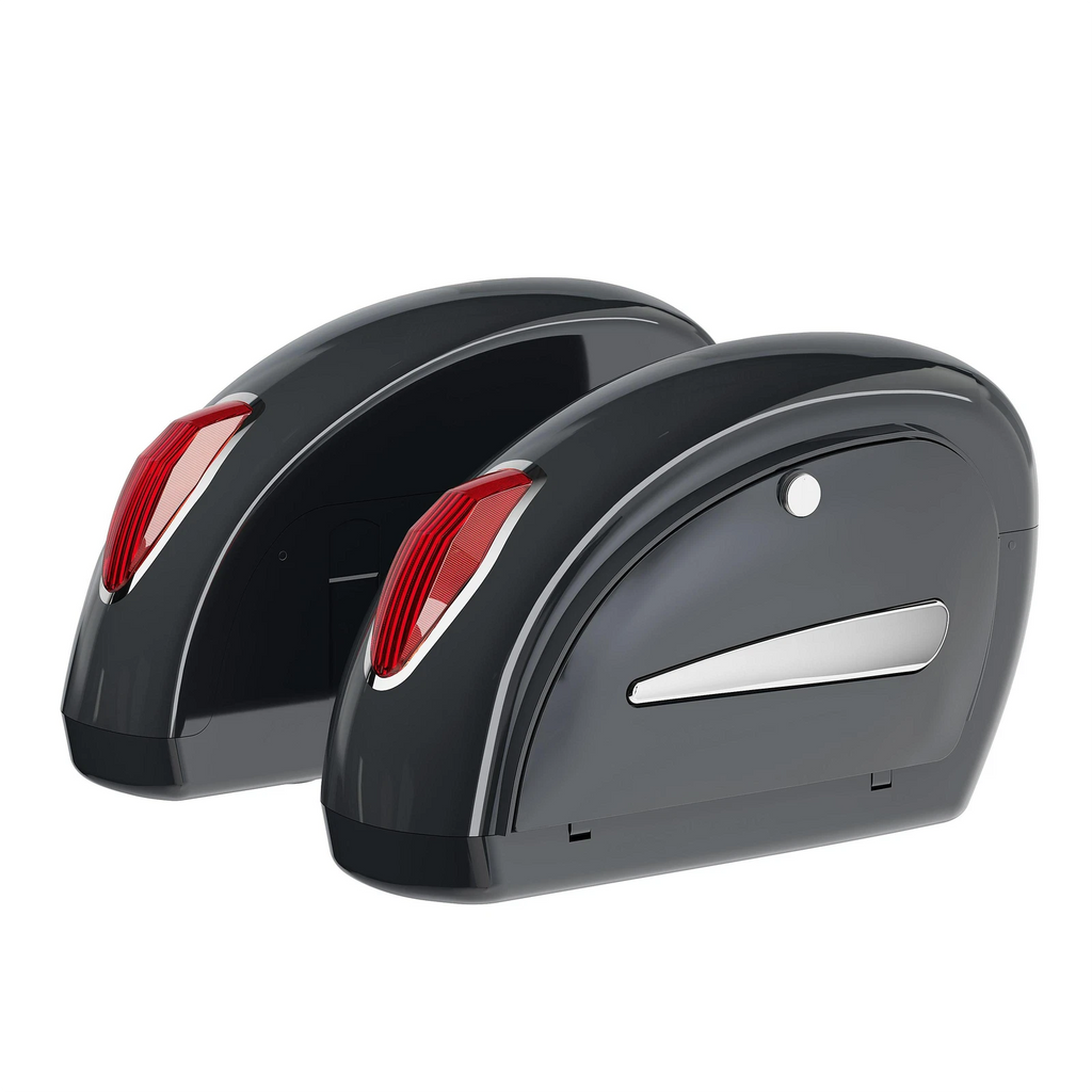 Hard SaddleBags with Lights for Road King Street Glide