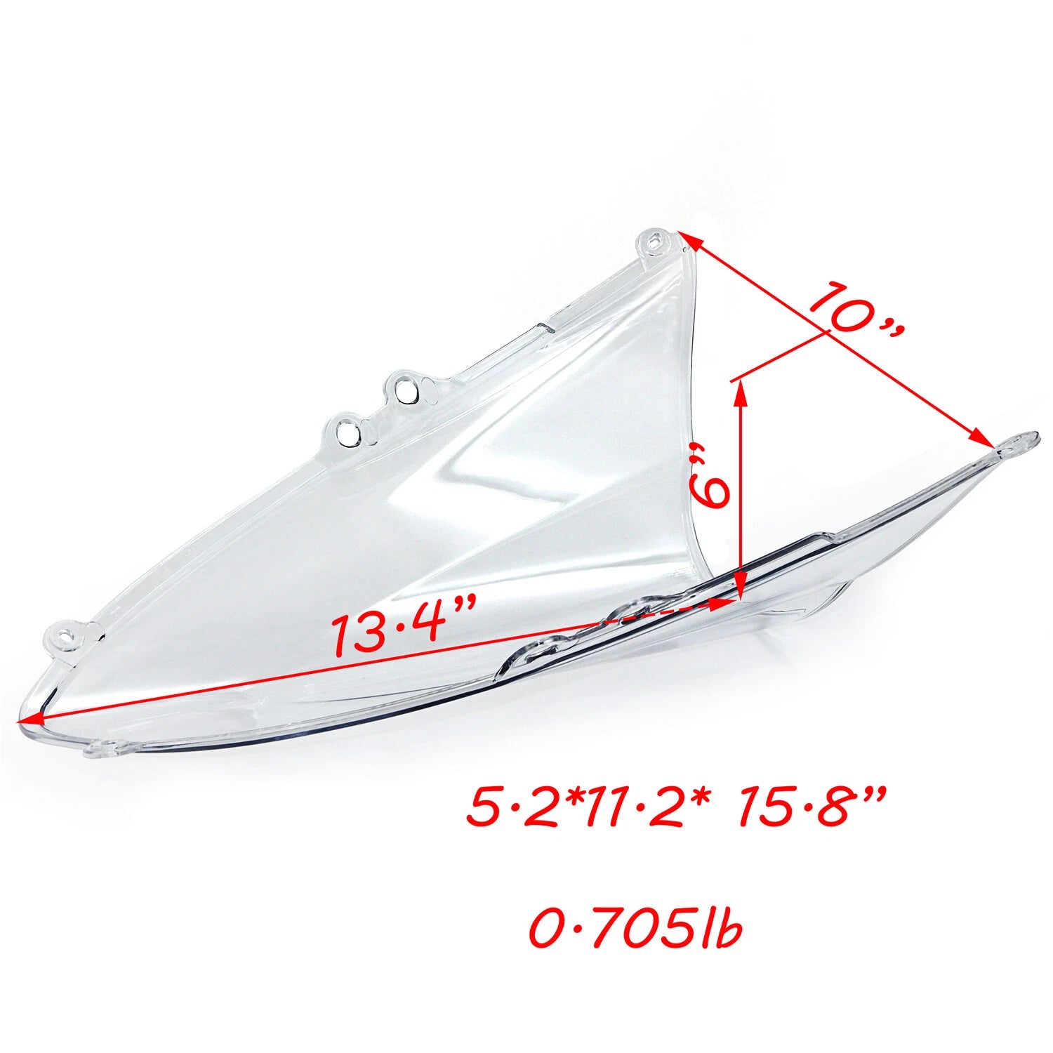 Clear Double Bubble Windscreen for Ducati 899/1199 (2012–2014)