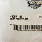 Genuine Side Car Rear Brake Reservoir Cover for Harley Davidson (2007)