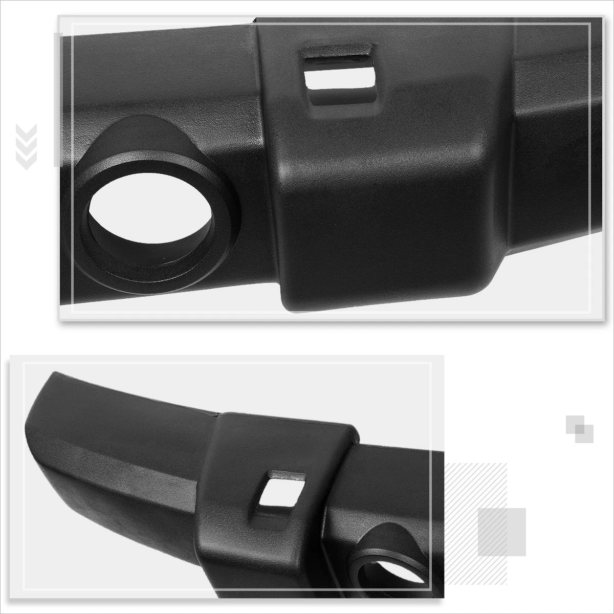 Fog Light Cover for BMW 745i 760i (2002–2005) Black