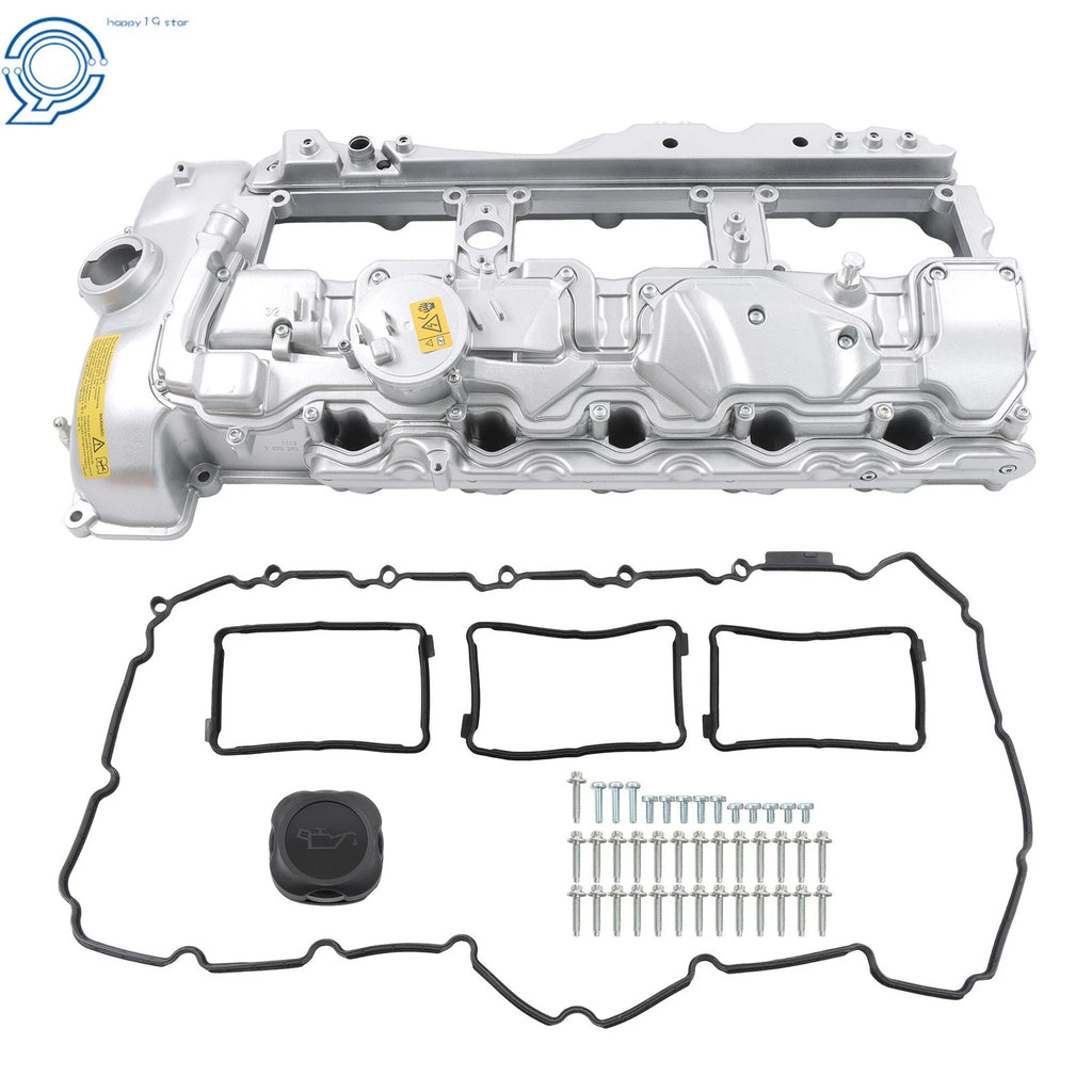 Valve Cover with Gasket & Cap for BMW 135i 335i 535i 640i 740i X3 X5 (N55)