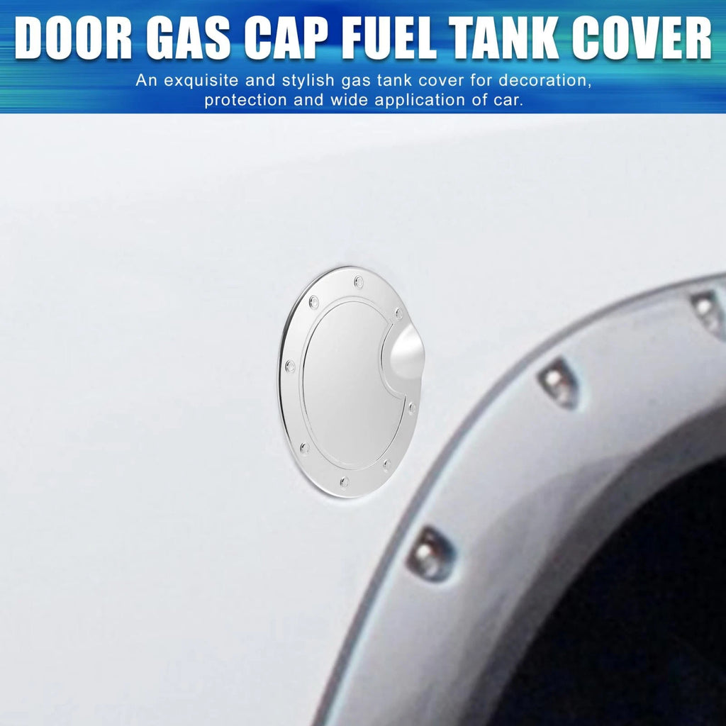 Fuel Tank Cover Door Cap for Dodge Ram (2010–2017) Silver Tone