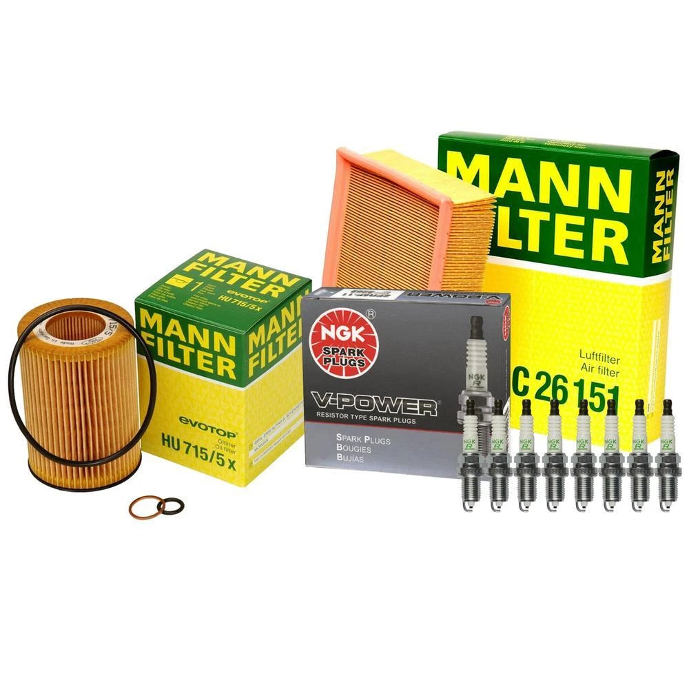 Tune-Up Kit with Mann Filters & NGK Spark Plugs for BMW E53 4.8is (2004–2006)