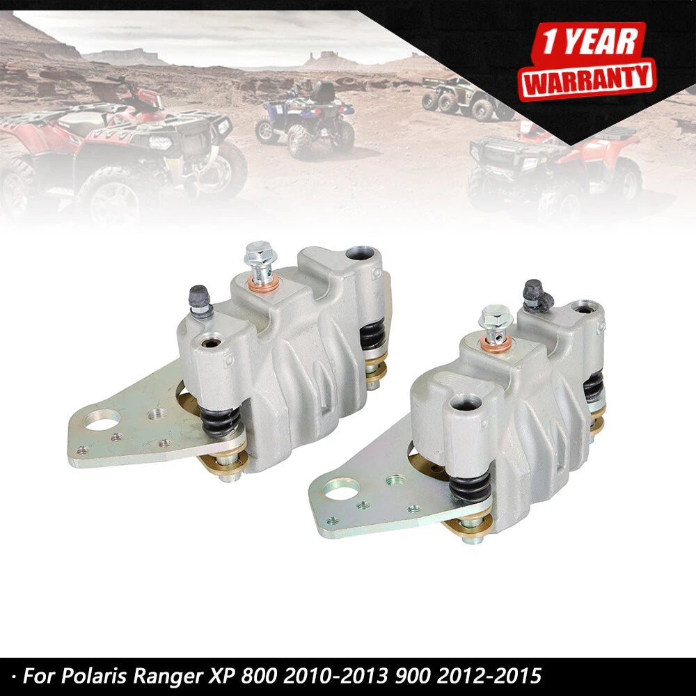 Front Brake Calipers with Pads for Polaris Ranger XP 800 900 (2010â2015)