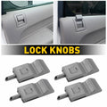 Set of 4 Lock Door Knobs Gray for Chevrolet Silverado 1500 2500 3500 (2007–2013)