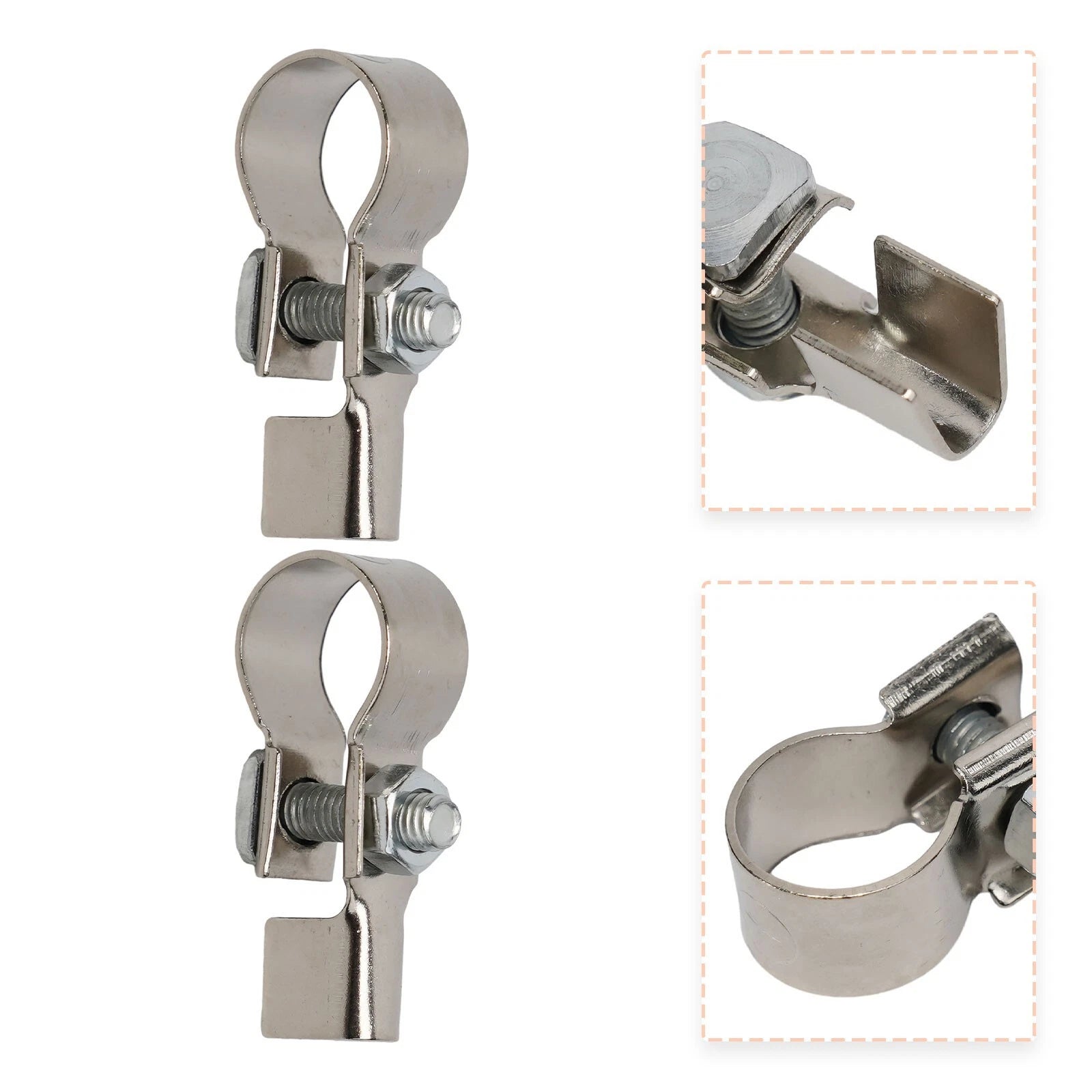 2X Car Battery Cable Terminal Clamp Connector for