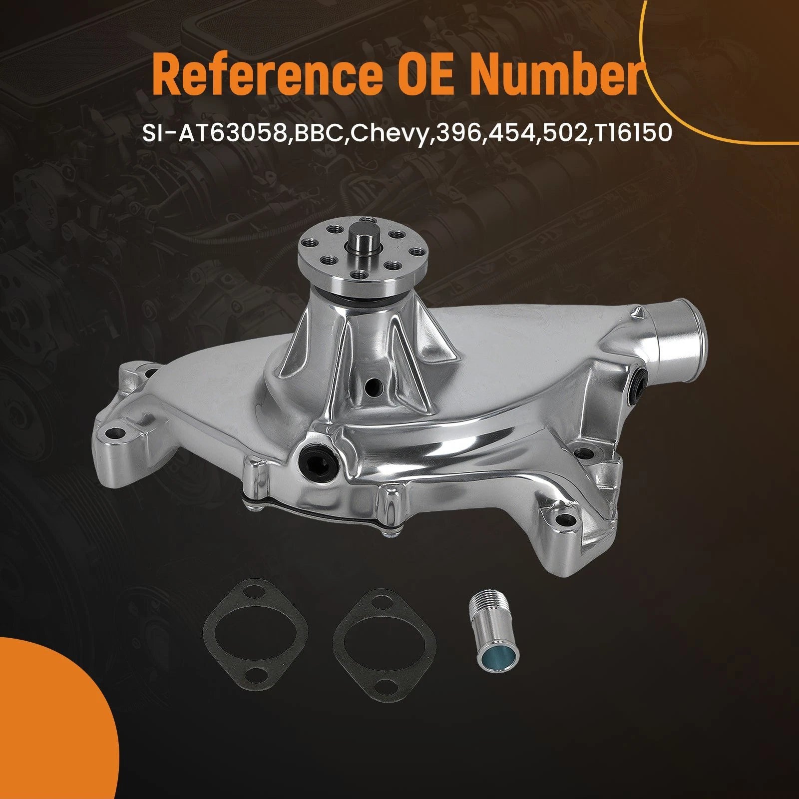 Cooling Water Pump for Chevy 396 454 502 BBC (1965-1990)