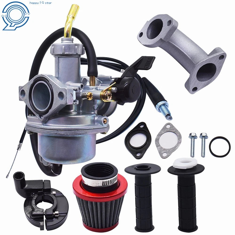 Carburetor & Intake Manifold Air Filter & Handle Grip for Honda XR70R (1998–2003)