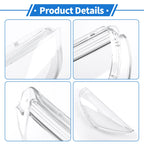 1 Pcs Headlight Lens Cover for Hyundai Accent (2012–2017) PC Clear