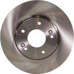 Brake Rotor Brake Pad Kit for Kia Soul (2010–2011) Front Solid 2-Wheel Set