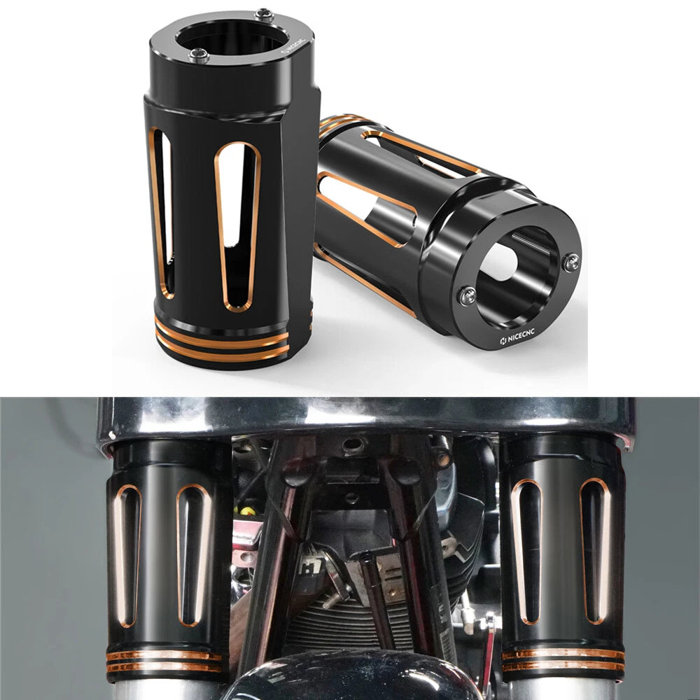 Aluminum Fork Boot Slider Cover for Harley Street Glide FLHX (2014–2024)
