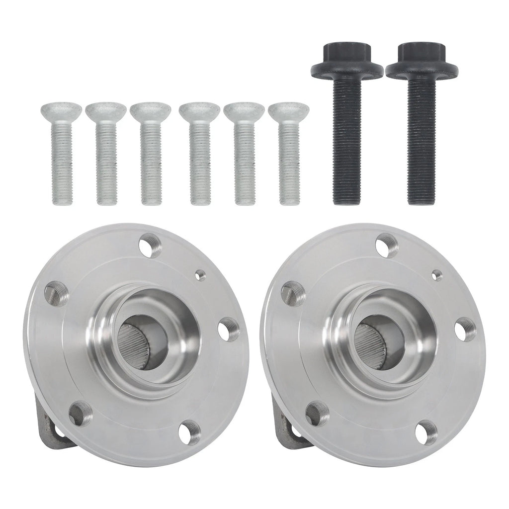 Set of 2 Front Wheel Hub Bearing Assembly for VW Tiguan Jetta Golf (2009–2021)