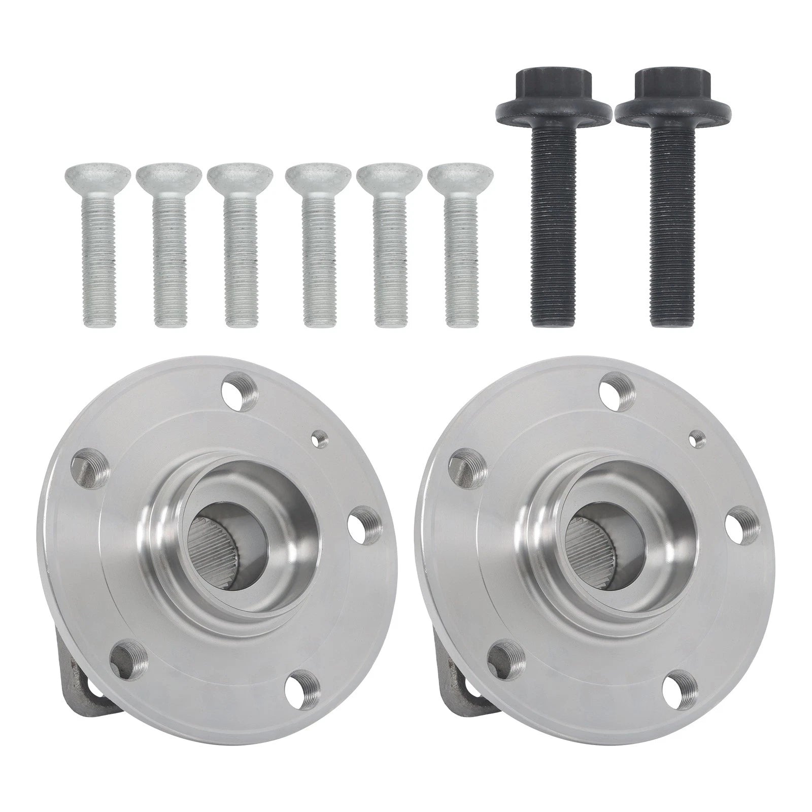 Set of 2 Front Wheel Hub Bearing Assembly for VW Tiguan Jetta Golf (2009–2021)