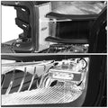 Pair Black Clear Corner Headlights for Ford F150 (2018–2020) Halogen