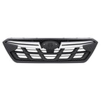 Black Front Bumper Grille Grill Chrome Trim for Subaru Crosstrek (2021-2023)