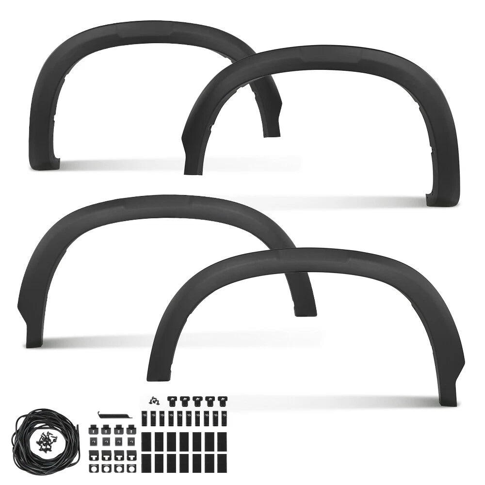 Set of 4 Fender Flares for Chevrolet Silverado 1500 (2019–2024)