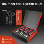 6X Ignition Coils & 6X Iridium Platinum Spark Plugs for Honda Acura