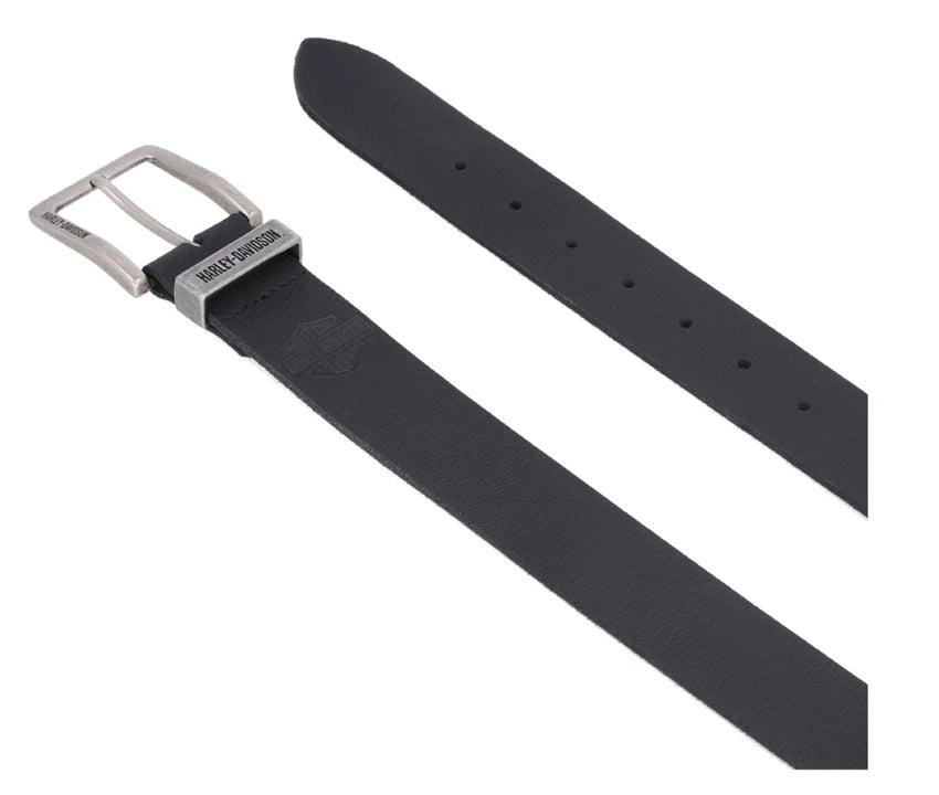 Leather Belt for Harley-Davidson (Men's, Black)