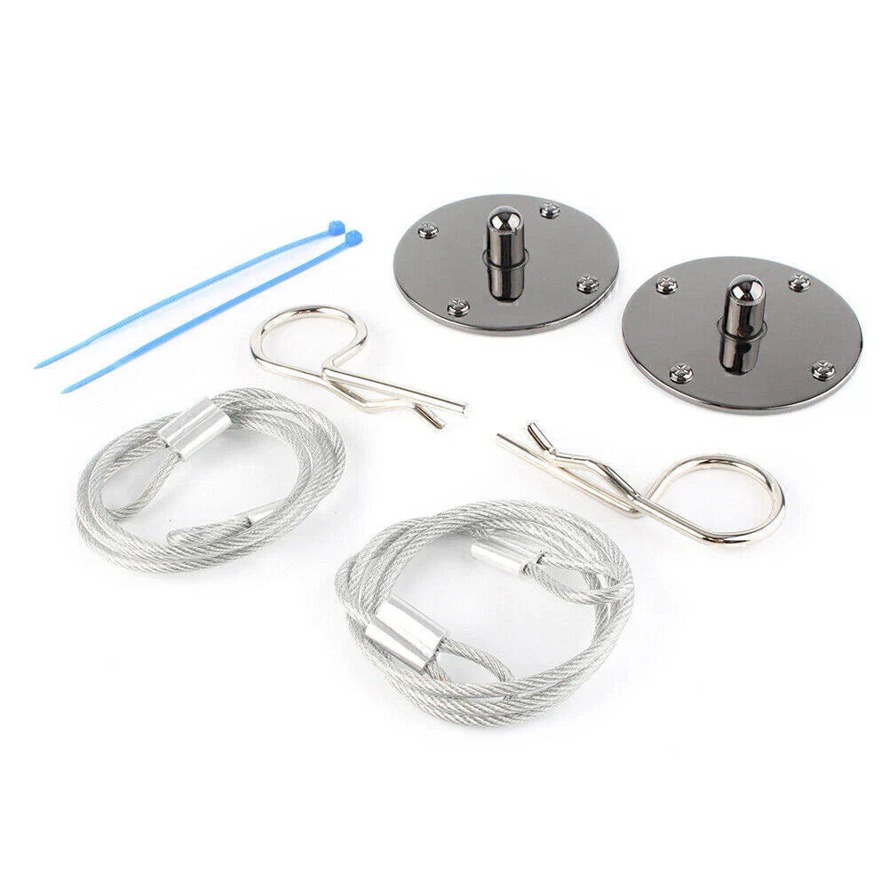 CNC Aluminum Racing Hood Pin Lock Kit for Universal Cars