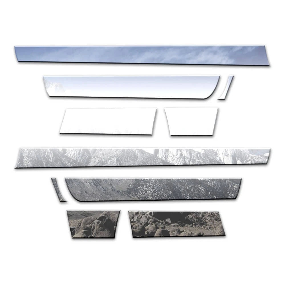 Diamond Grade 10pc 3" - 4 3/4" Rocker Panels for 2015-22 Chevy Colorado Crew LB