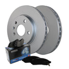 Front Brake Kit 296mm Rotors & Akebono Pads for LaCrosse Regal Malibu 9-5 (2005–2016)