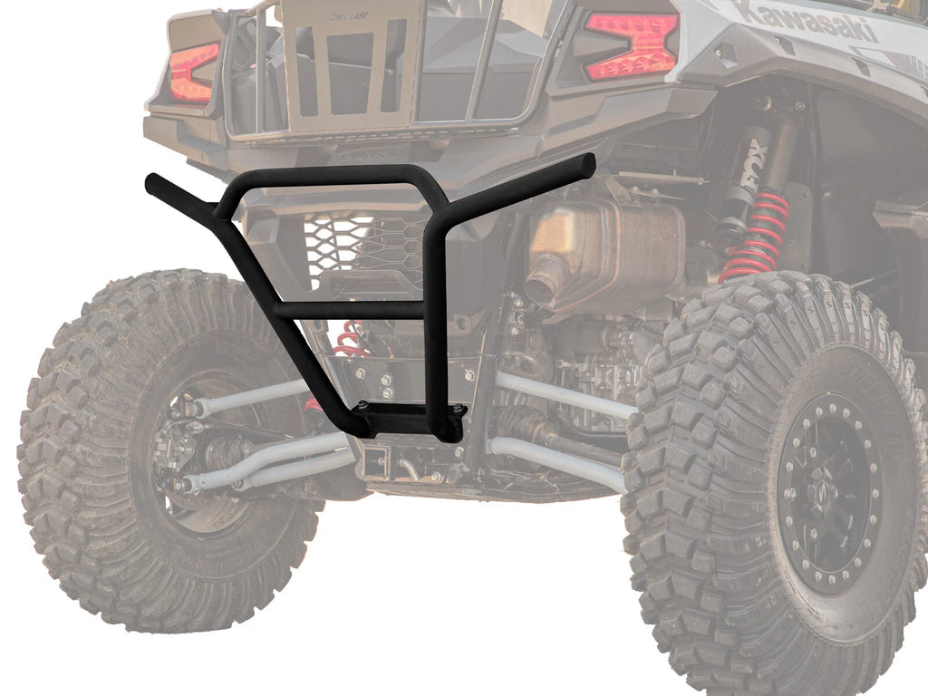 SuperATV Rear Bumper for Kawasaki Teryx KRX 1000 (2020–2023) - Wrinkle Black