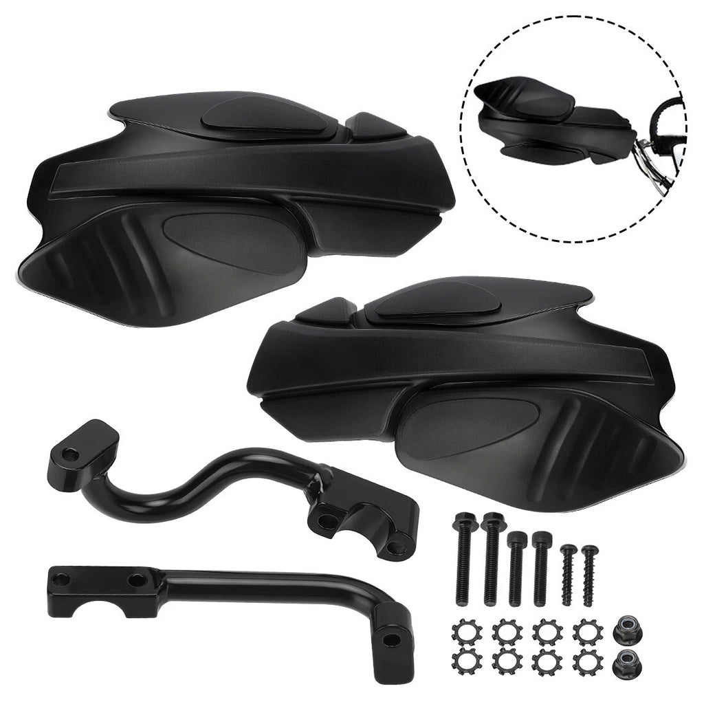 Black Hand Wind Guards & Bracket Mount for Polaris Sportsman 570 800 850 XP 1000