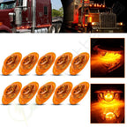 10x Amber LED Side Marker Turn Signal Lights for Freightliner Cascadia (2010–2023)