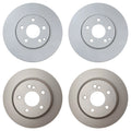 Hella Brake Rotors Kit 304mm Front 300mm Rear for Mercedes-Benz W211 E320 (2003–2009)