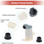 Windshield Washer Pump w/Grommet for Nissan (No. 289203Z000)