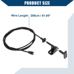 Hood Release Cable for Chevrolet Suburban R1500 (1989–1991) No.14039963 Black