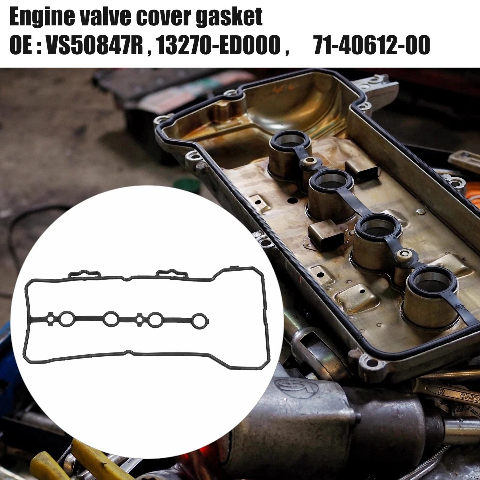 Engine Valve Cover Gasket 13270-ED000 VS50847R for Nissan Versa 1.6L (2009–2013)