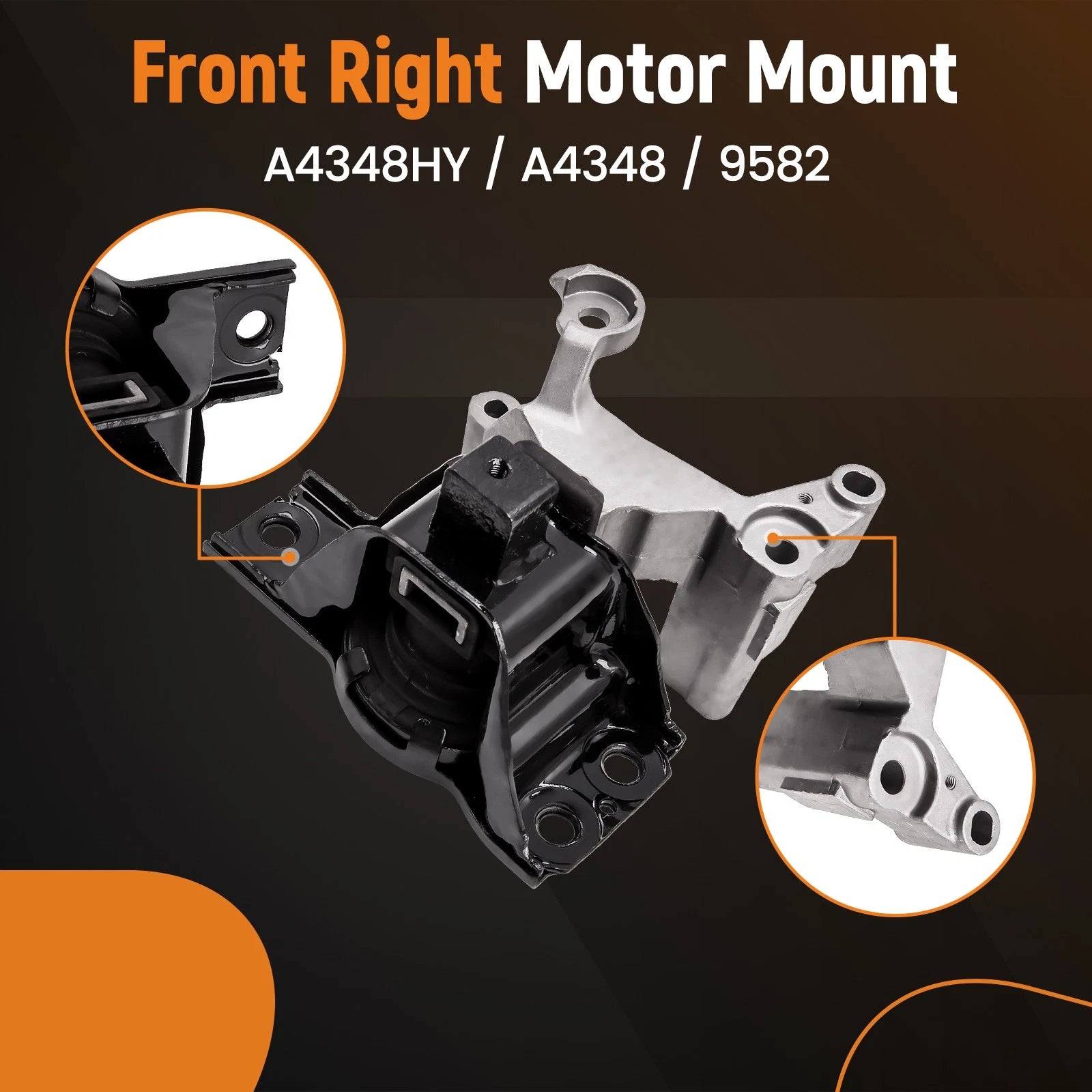 Set of 4 Engine Motor & Trans Mounts for Nissan Sentra 2.0L (2007–2012) A4346