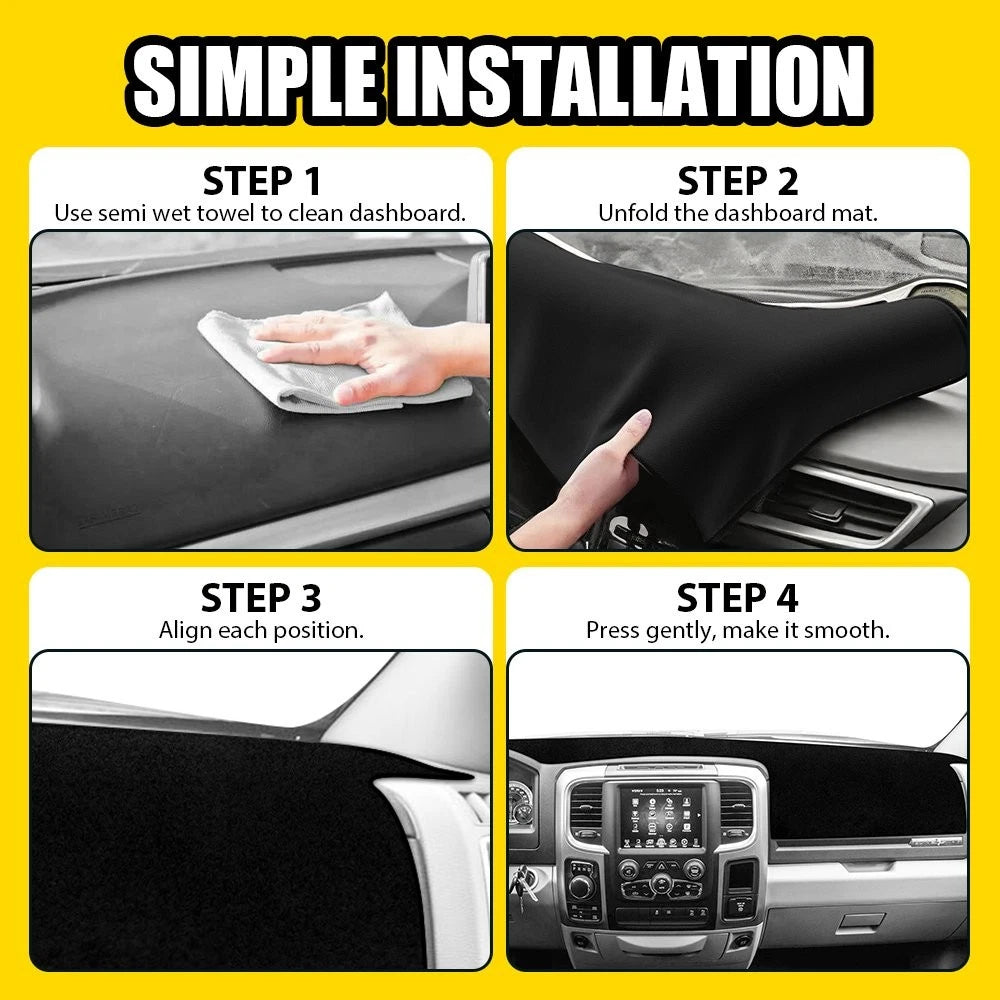 Dash Mat Pad & Dashboard Cover Overlay for Dodge Ram Pickup (2010–2018) EPY