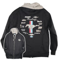 Zip Up Hoodie Sweatshirt for Ford Mustang Script Logo Black Gray (2005–2009)