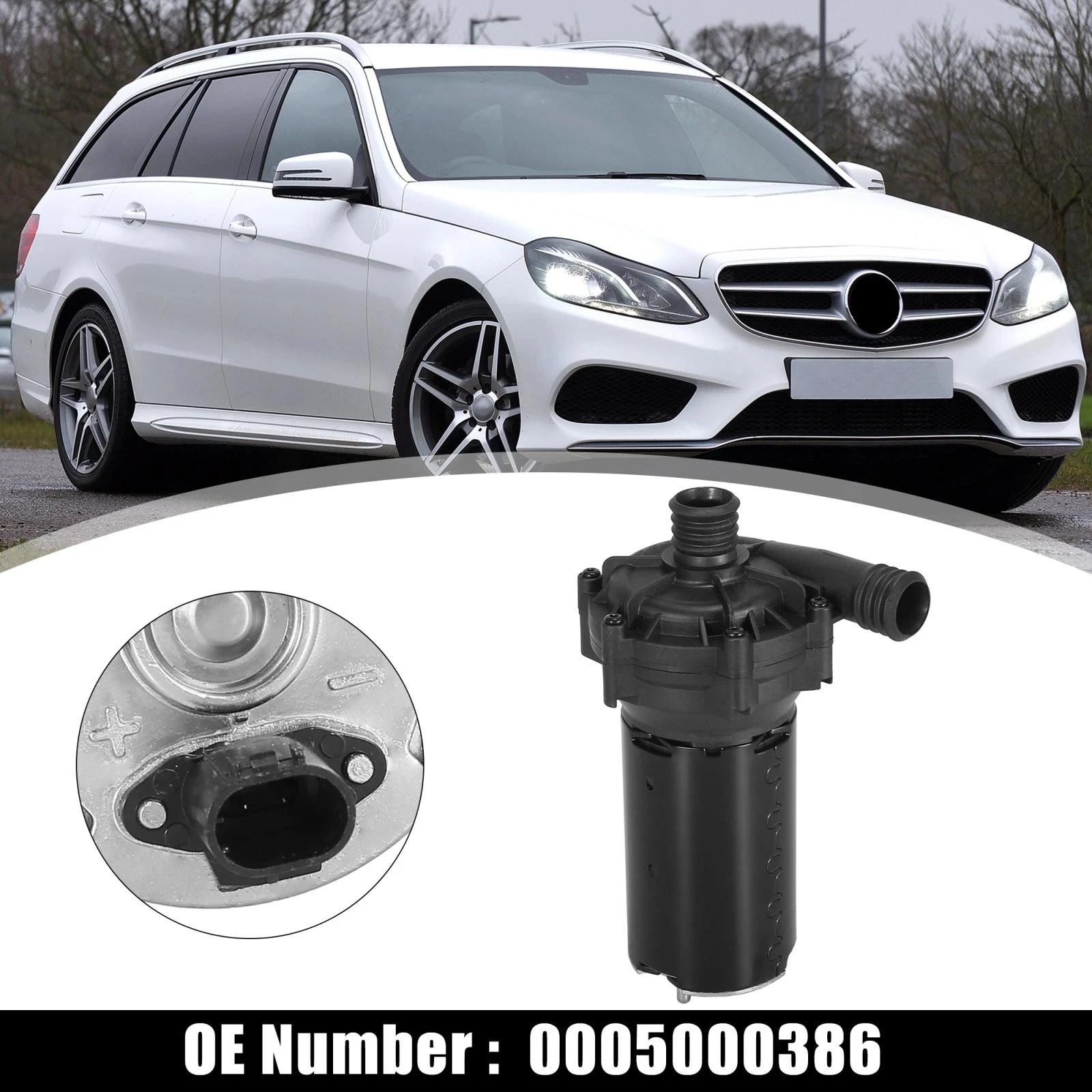 Engine Auxiliary Water Pump for Mercedes-Benz W164 ML63 SL600 SL65 (2006–2011) 0005000386 747709482453
