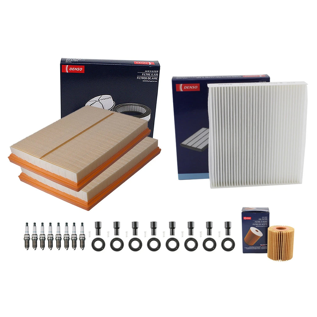 Denso Tune Up Kit 8 Spark Plugs & Boots for Lexus LS460 LS600h (2007–2017)