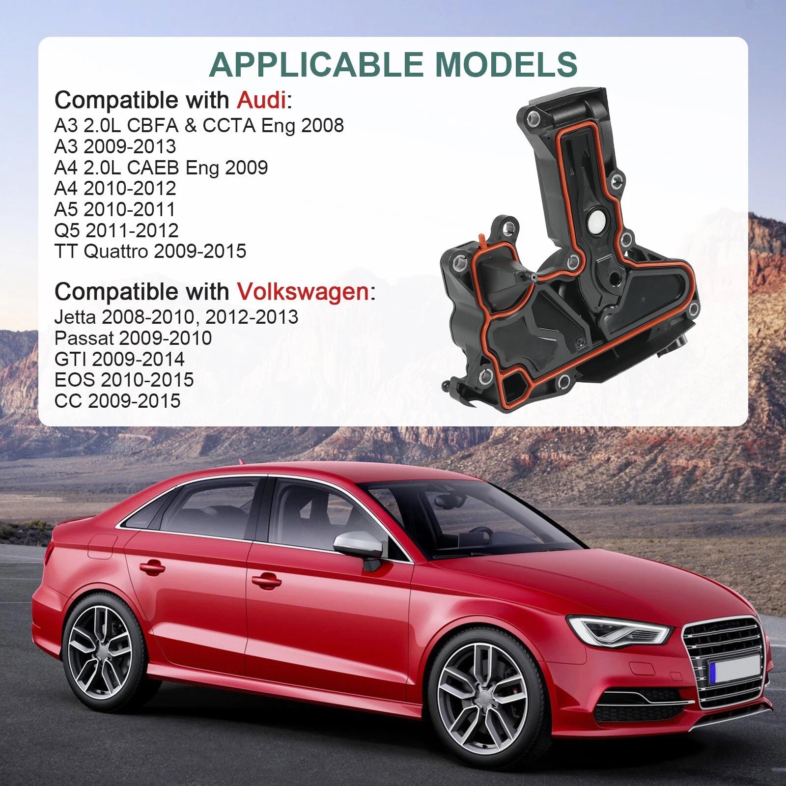 PCV Valve Oil Separator Kit for Audi Q5 (2018–2023)
