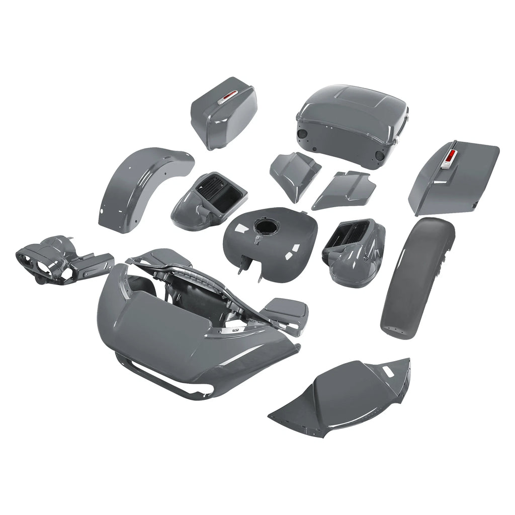 Fairings King Bodywork Kit for Harley CVO Road Glide (2018) Gunship Gray