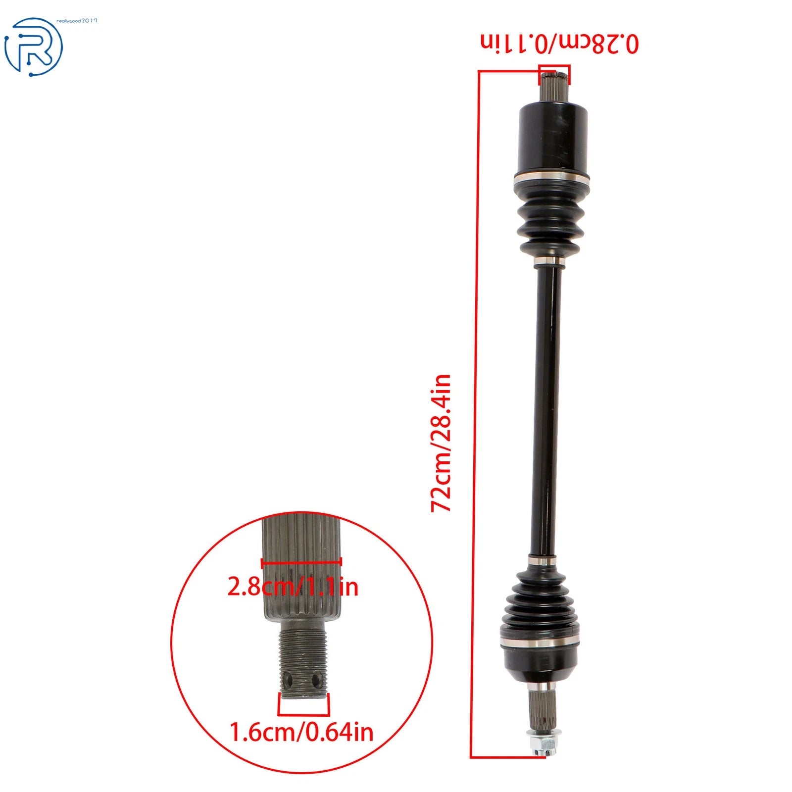 Set of 2 CV Axles for Polaris General 1000 (2016-2019)