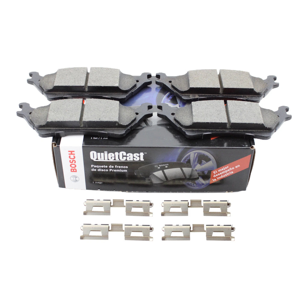 Set of 4 Bosch QuietCast Rear Disc Brake Pads BC1602 for Ford F-150 (2004–2020)