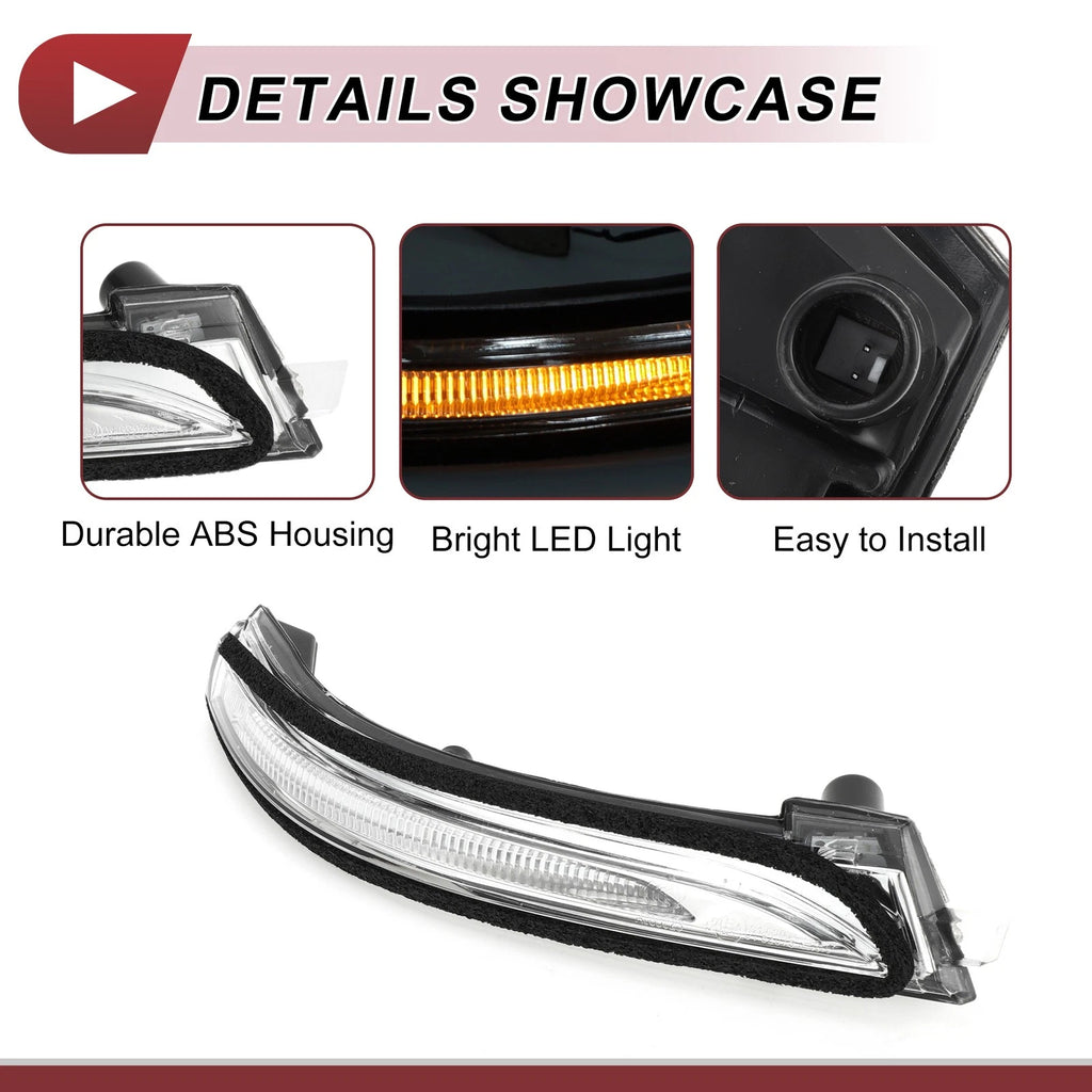 Mirror Turn Signal Light for Hyundai Elantra (No. 87624F2000) Right Black Clear