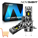 2X H7 LED Headlight Bulbs for Universal Fit (6500K, 16000LM, 60W)